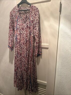 Natalie Martin Fiori Maxi dress roses xs like new